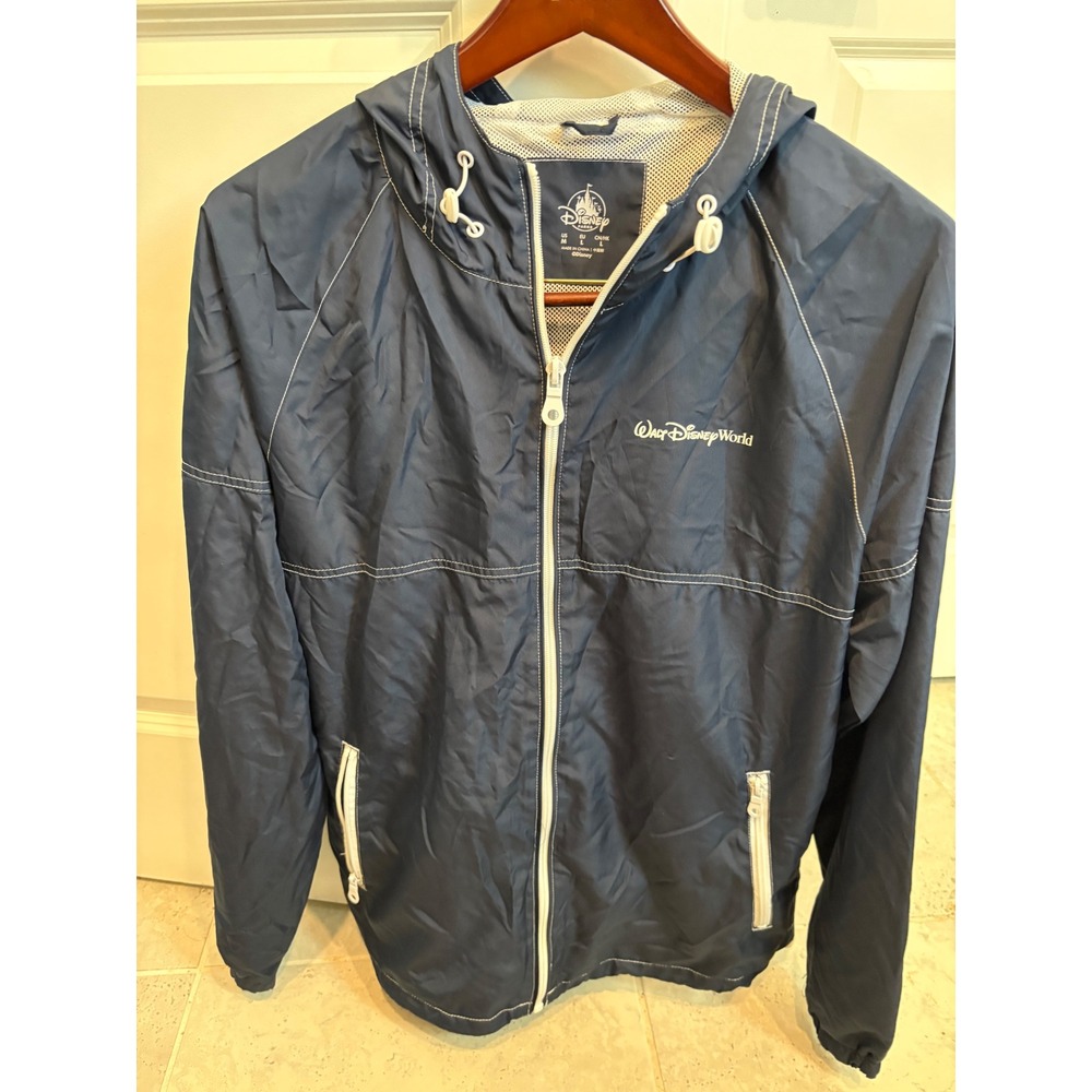 Walt Disney World Parks Mens Hooded Lightweight Rain Jacket Men's M